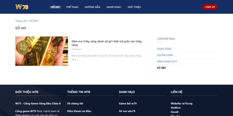 SỔ MƠ - win79 | Thiên Đường Game Bài Đổi Thưởng - TAVON
